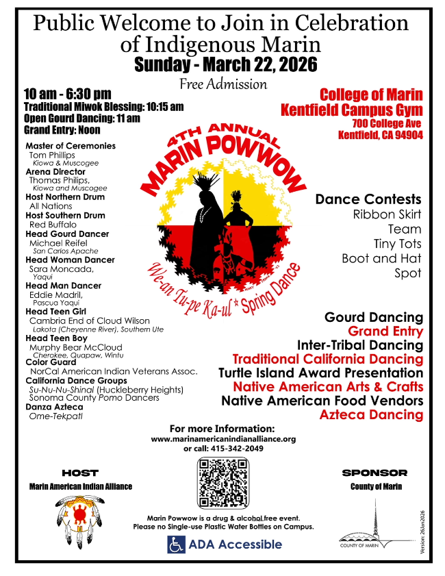 4th Annual Marin Pow Wow 2026